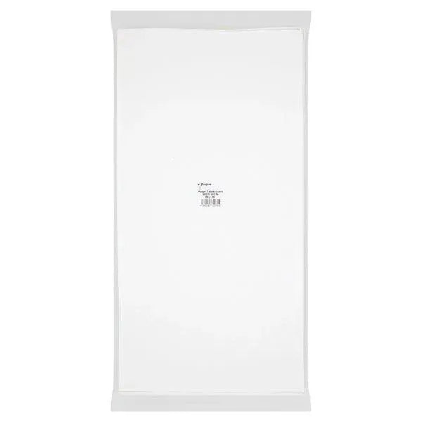 Poppies 25 Paper Tablecovers White 90cm  Adomoo