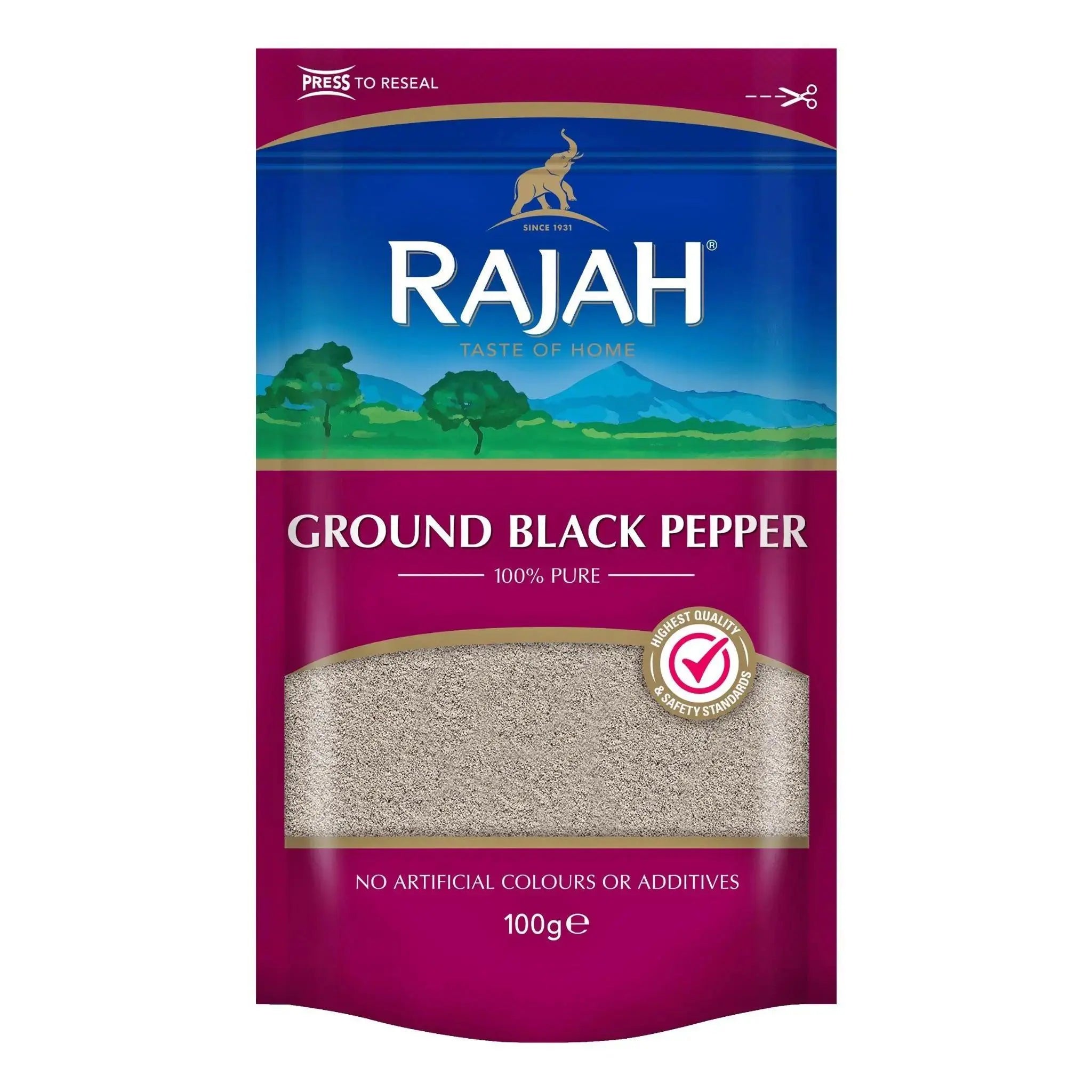 Rajah Ground Black Pepper  Adomoo