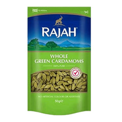 Rajah Whole Green Cardamoms (50g)  Adomoo