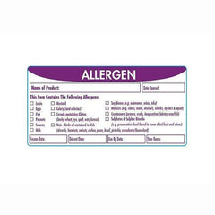 Rectangular adhesive ALLERGEN produce label - Sets of 500  Adomoo