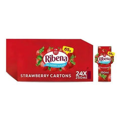 Ribena Strawberry Juice Drink 250ml PMP 65p (Case of 24)  Adomoo