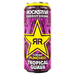Rockstar Energy Drink Punched Tropical Guava 500ml (Case of 12)  Adomoo