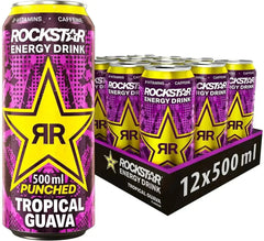 Rockstar Energy Drink Punched Tropical Guava 500ml (Case of 12)  Adomoo
