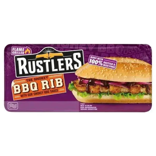 RUSTLERS The Smokey BBQ Rib with Our Smokey BBQ Sauce 157g (Case of 4)  Adomoo