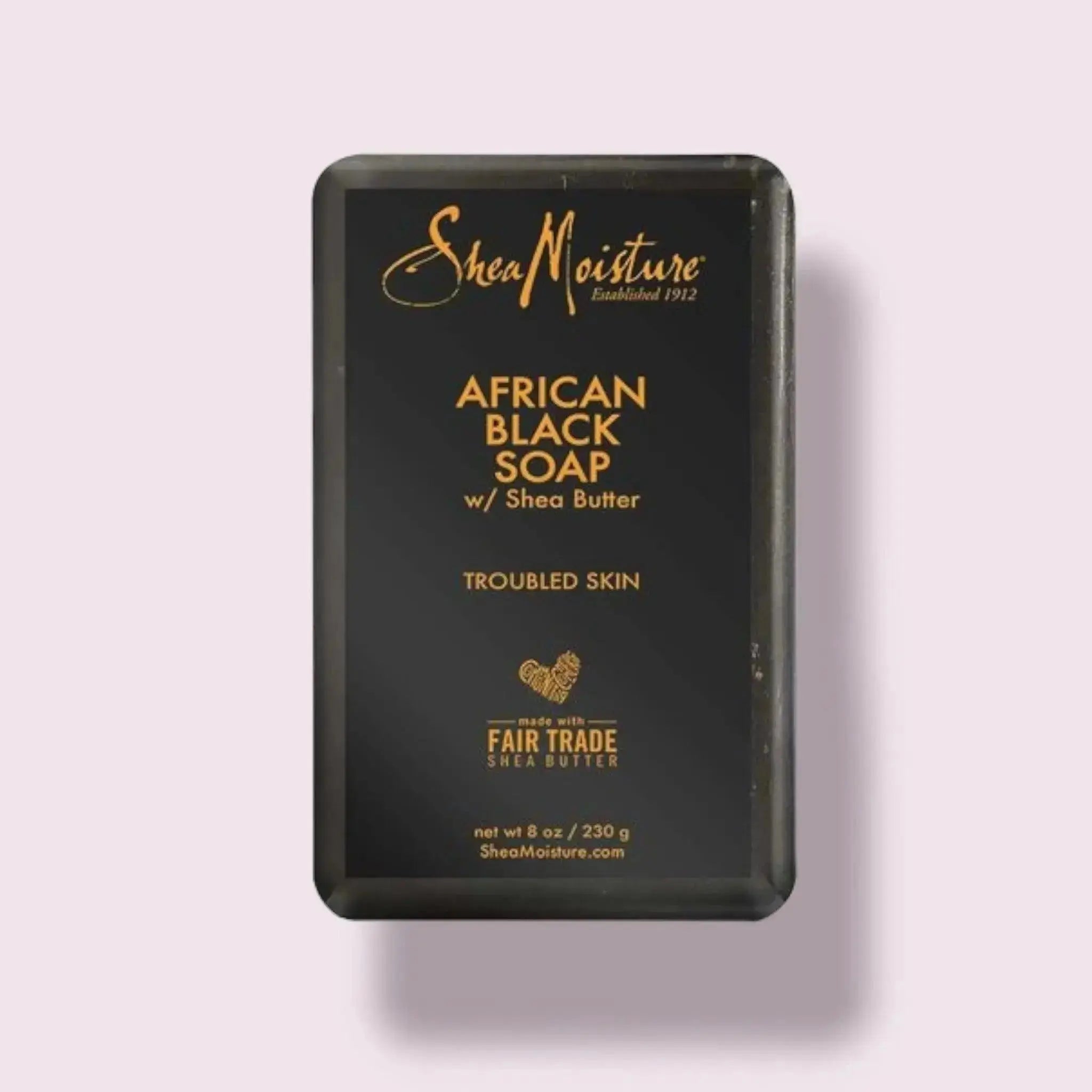 SheaMoisture African Black Soap Bar - Black Adomoo