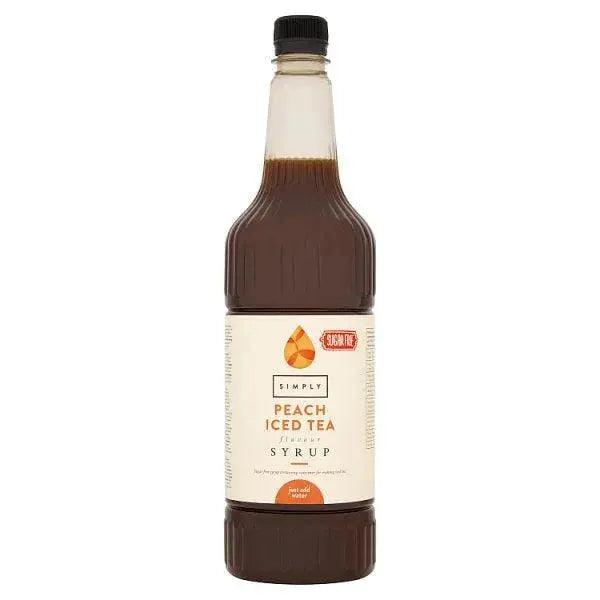 Simply Sugar Free Peach Iced Tea Flavour Syrup 1L  Adomoo