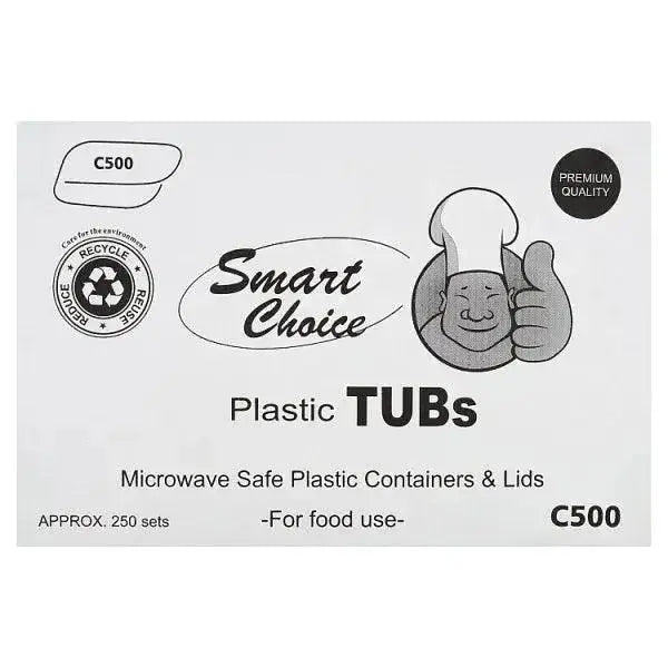 Smart Choice C500 Plastic Tubs  Adomoo