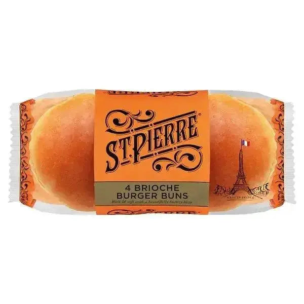 St Pierre 4 Brioche Burger Buns  Adomoo