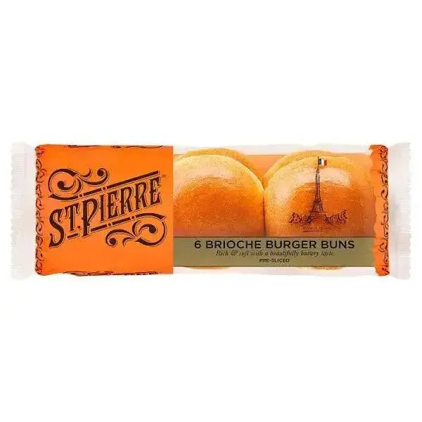 St Pierre 6 Brioche Buns Pre-Sliced  Adomoo