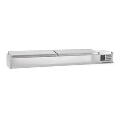 Sterling Pro Cobus SPT2000-330-SS Topping Well, Stainless Steel Lid, 10 x GN1/4  Adomoo