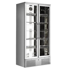 Sterling Pro Double Door Upright Bottle Cooler St-Steel  Adomoo