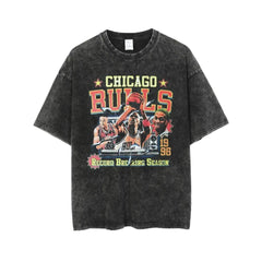 Summer New Chicago Bulls Printed T-Shirt Men's Adomoo