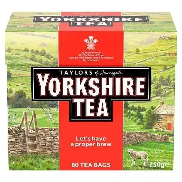 Taylors of Harrogate Yorkshire Tea 80 Tea Bags (Case of 5)  Adomoo