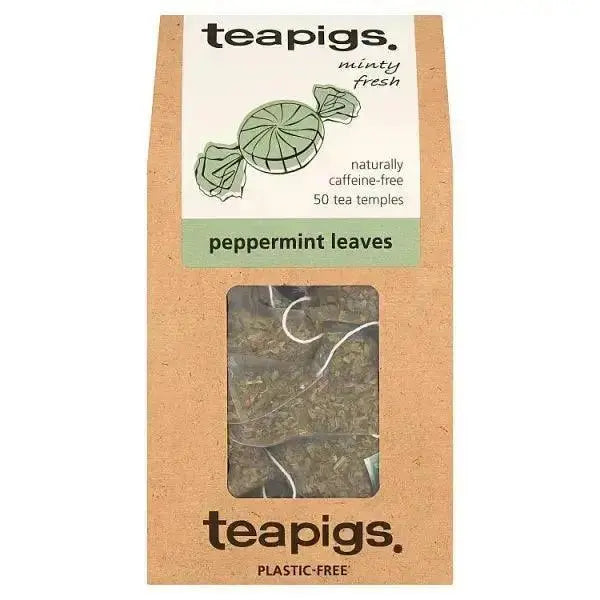 Teapigs Peppermint Leaves 50 Biodegradable Tea Temples 100g  Adomoo