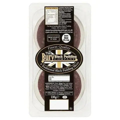 The Bury Black Pudding Company 4 Traditional Black Pudding Slices 230g  Adomoo