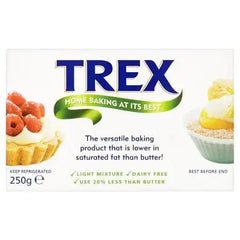 Trex Vegetable Baking Fat 250g  Adomoo