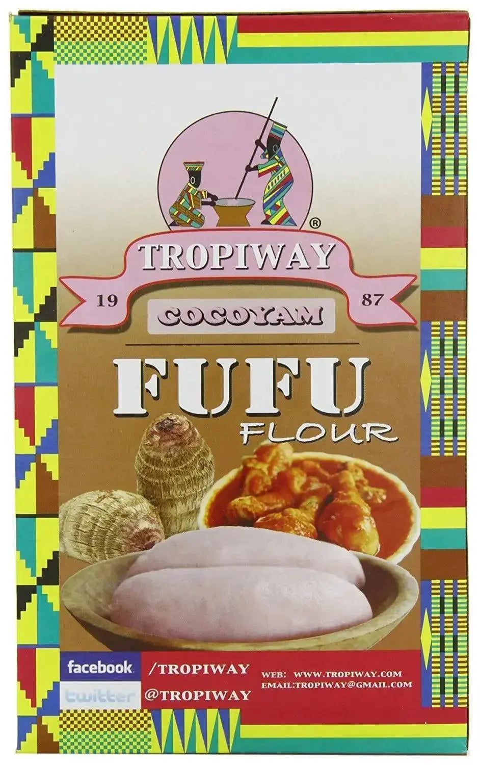 Tropiway Cocoyam Fufu Flour 680g  Adomoo