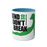 Two-Tone Coffee Mugs, 11oz - I don't break.  Adomoo