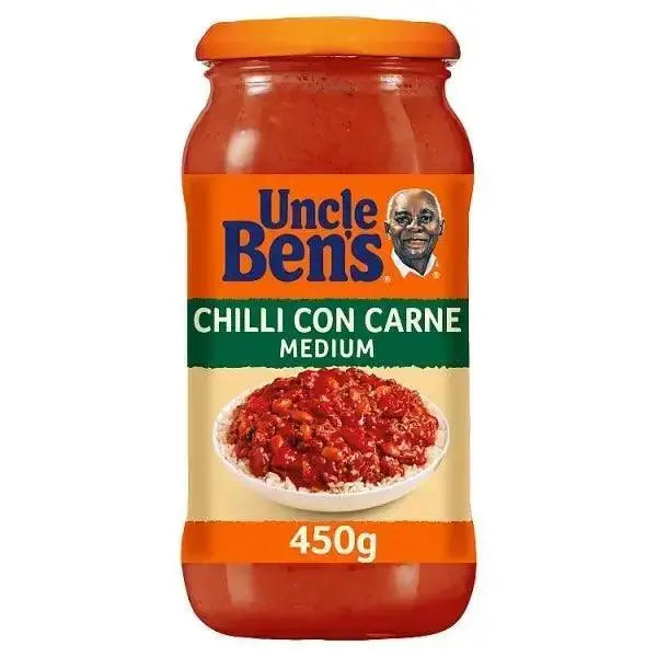 Uncle Bens Chilli Con Carne Medium Sauce 450g (Case of 6)  Adomoo