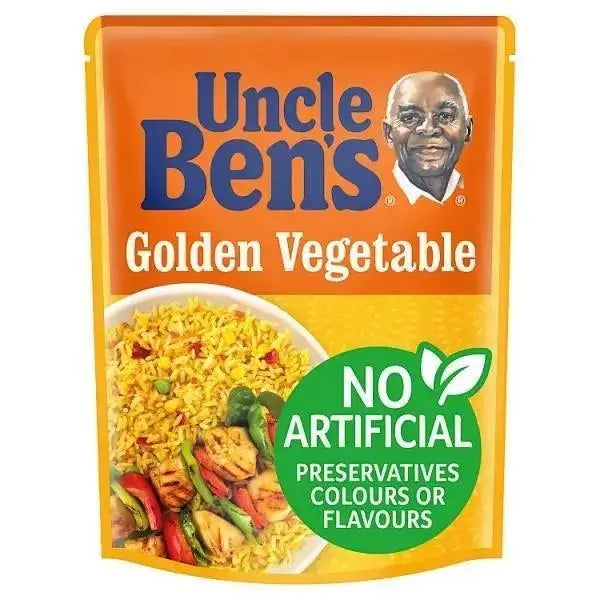 Uncle Bens Golden Vegetable Microwave Rice 250g (Case of 6)  Adomoo