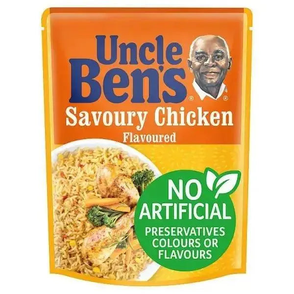 Uncle Bens Savoury Chicken Microwave Rice 250g (Case of 6)  Adomoo