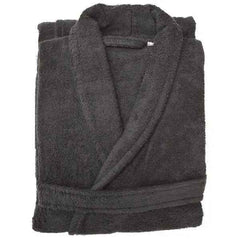 Unisex Shawl Bathrobe S/M Charcoal 2 Pack Adomoo