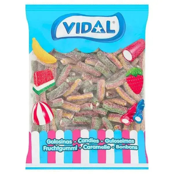 Vidal Sour Rainbow Mini Pencils Candies  Adomoo