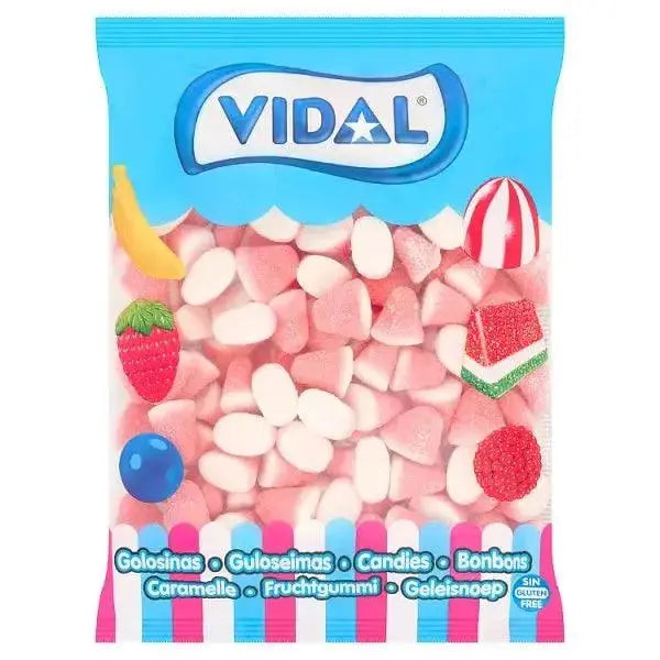 Vidal Strawberry & Cream Drops Candies  Adomoo