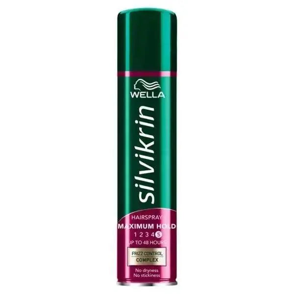 Wella Silvikrin Maximum Hold Hairspray, 250ml (Case of 6)  Adomoo