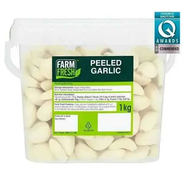 Farm Fresh Peeled Garlic 1kg Adomoo