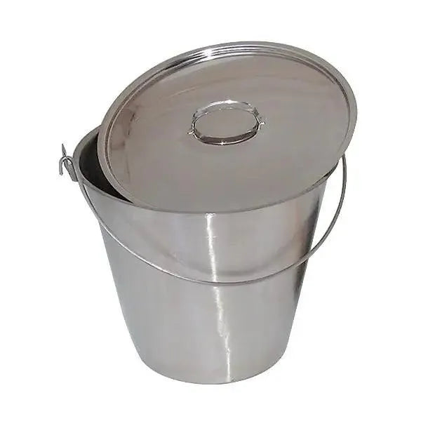 12L Stainless Steel Strip Handle Bucket - Honesty Sales U.K