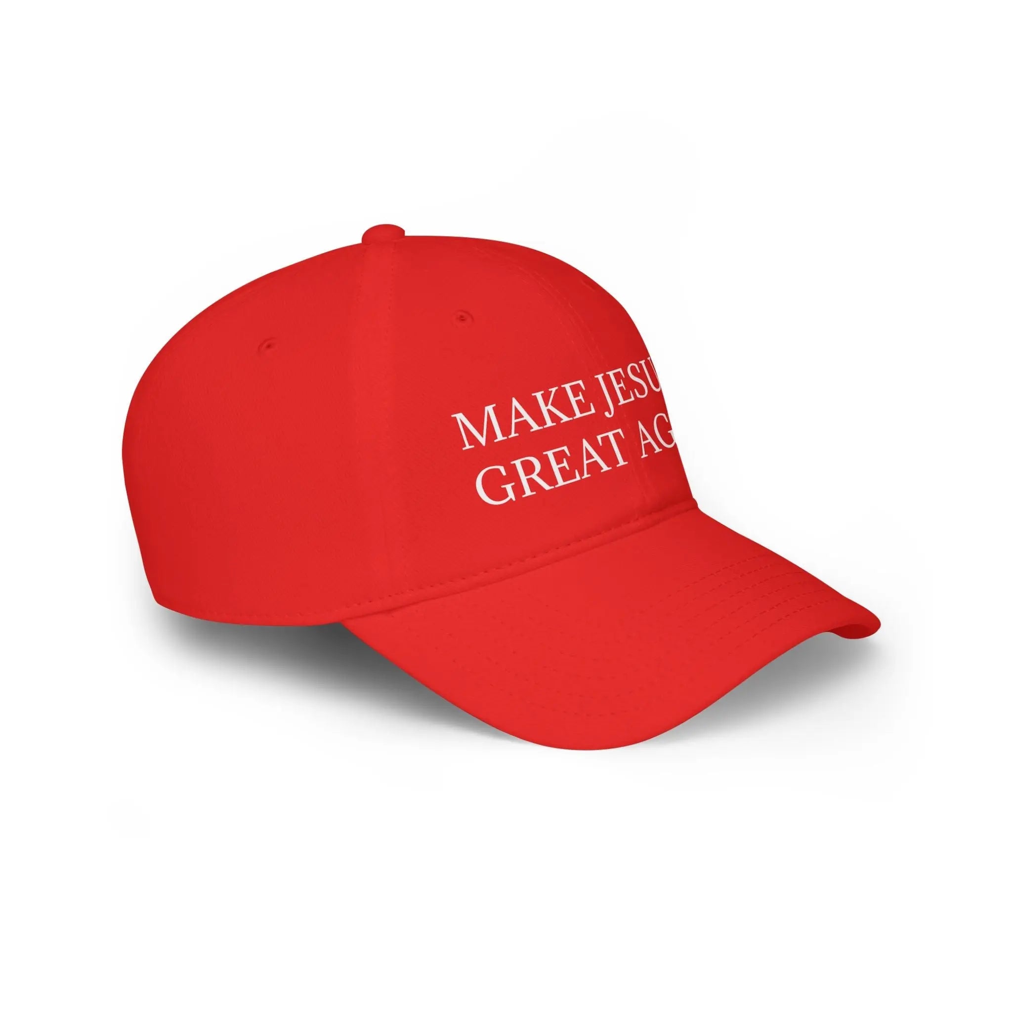 Make Jesus Great Again Low Profile Baseball Cap - Faith-Inspired Fashion  Adomoo