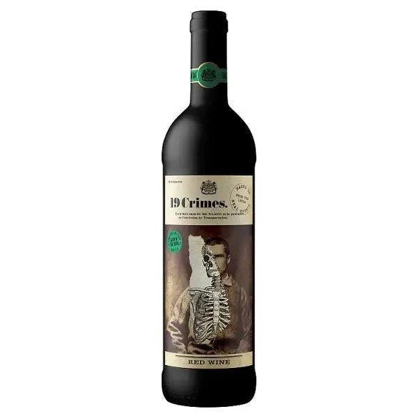 19 Crimes Red Wine 750ml (Case of 6) - Honesty Sales U.K