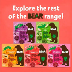 Bear Yoyos Real Fruit Scrumptious Strawberry 5 x 20g (Case of 6)  Adomoo