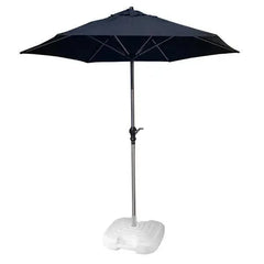 2.1m Parasol In Black with Resol Base - Pack of Two - Honesty Sales U.K