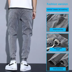 Men's Loose-Fit Jeans – Casual Trendy Harem Pants  Adomoo