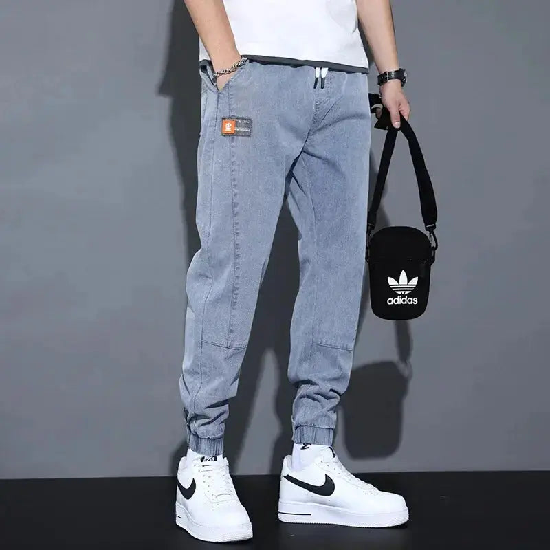 Men's Loose-Fit Jeans – Casual Trendy Harem Pants  Adomoo