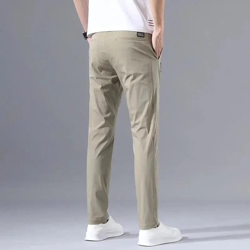2025 Men's Slim Fit Stretch Classic Chino Pants - Perfect for Casual or Business Wear  Adomoo