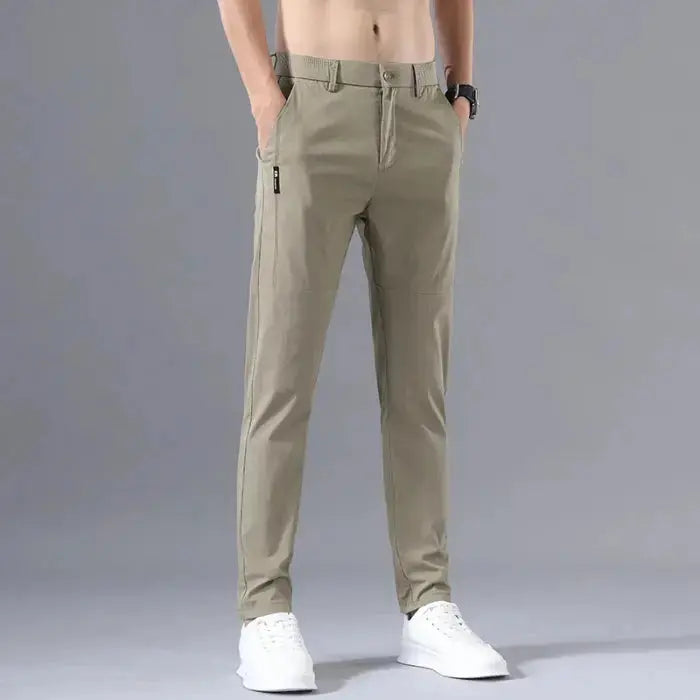2025 Men's Slim Fit Stretch Classic Chino Pants - Perfect for Casual or Business Wear  Adomoo