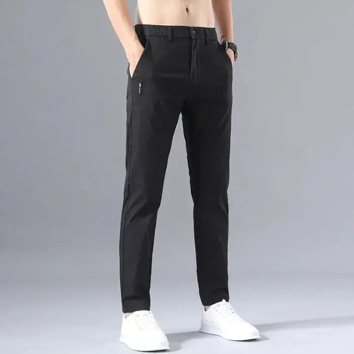 2025 Men's Slim Fit Stretch Classic Chino Pants - Perfect for Casual or Business Wear  Adomoo