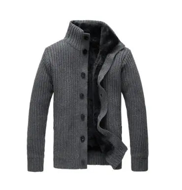 Sweater Men Coats Winter Warm Shirt Thick Jacket  Adomoo