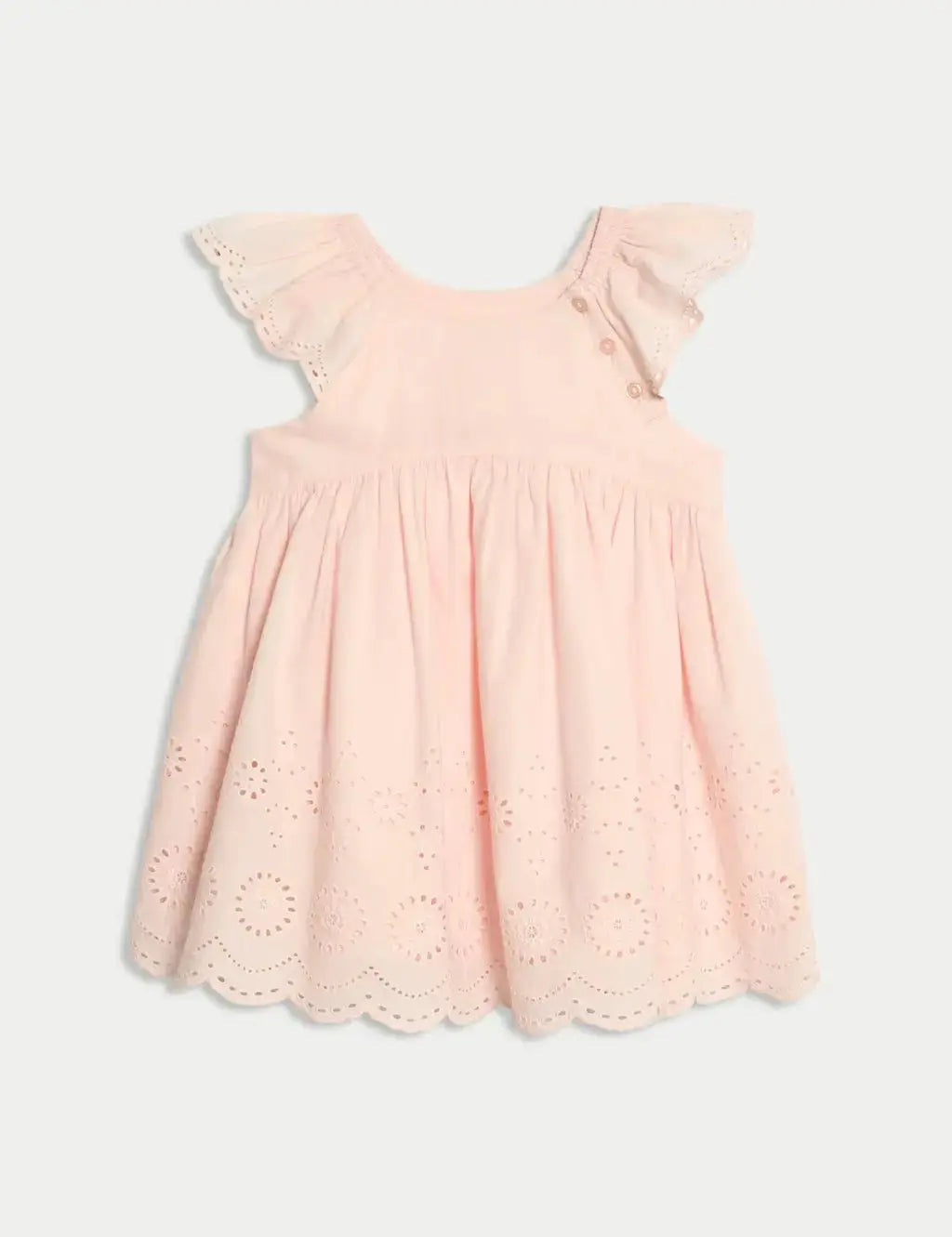 2pc Pure Cotton Broderie Outfit (0 Mths-3 Yrs)  Adomoo