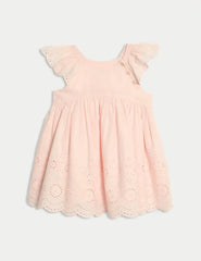 2pc Pure Cotton Broderie Outfit (0 Mths-3 Yrs)  Adomoo