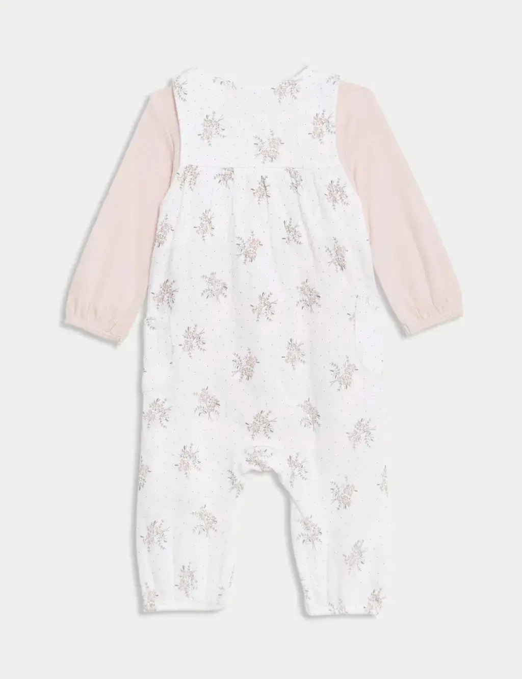 2pc Pure Cotton Floral Outfit (7lbs - 1 Yrs)  Adomoo