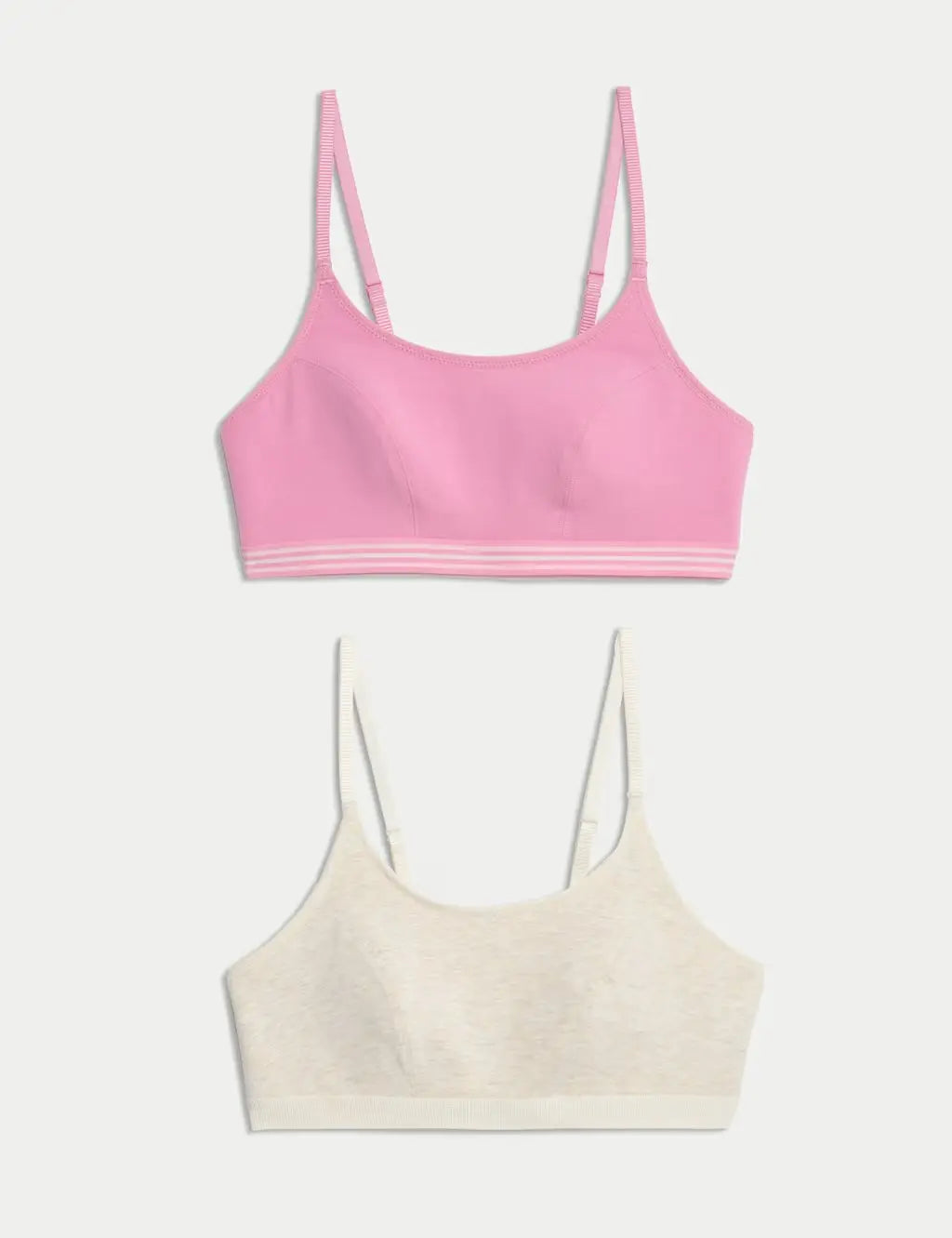 2pk Cotton First Bra Crop Tops  Adomoo