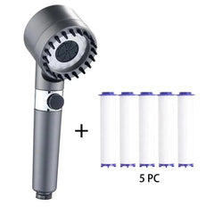 3 Modes High Pressure Portable , Filter, Rainfall Faucet Showerhead - Honesty Sales U.K