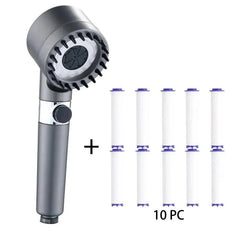 3 Modes High Pressure Portable , Filter, Rainfall Faucet Showerhead - Honesty Sales U.K