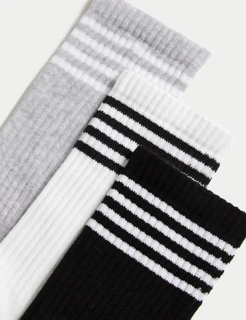 3pk Cotton Blend Ankle High Socks  Adomoo