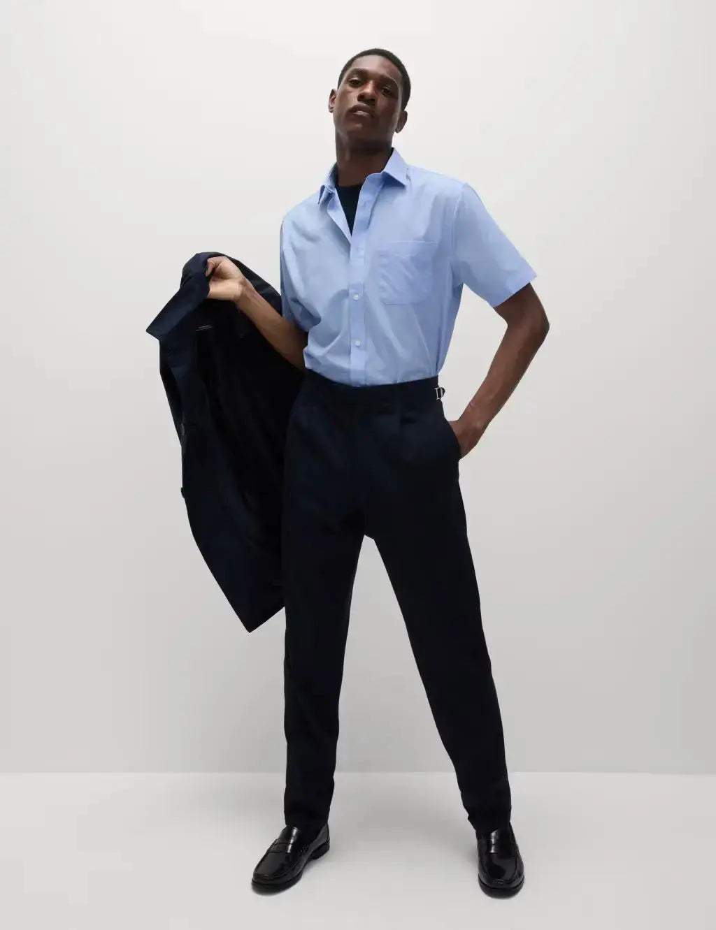 3pk Regular Fit Easy Iron Short Sleeve Shirts  Adomoo