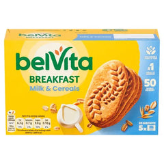 BelVita Breakfast Biscuits Milk & Cereals 5 Pack 225G (Case of 10)  Adomoo